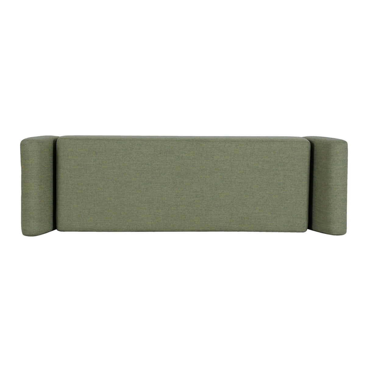 HomePop Modern Storage Bench with Wood Legs Home Décor|Bench with Storage for Living Room & Bedroom - Olive Green Woven HomePop