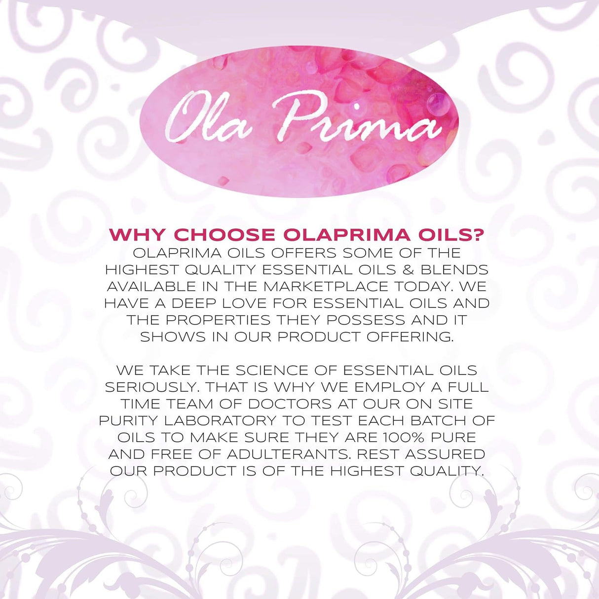 Ola Prima Vanilla Essential Oil 16oz – Therapeutic Grade Big Bottle for Aromatherapy, Diffuser & Candle Making, Vanilla Candle Scent - Essential Oils Ola Prima