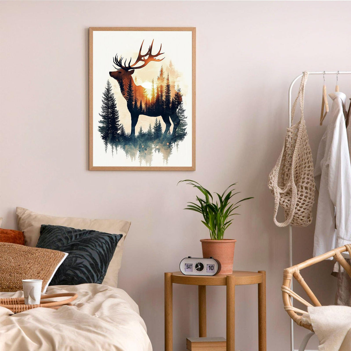 hkejoi Deer Diamond Art Kits for Adults, Animal Diamond Painting Kits for Adults Deer, 5D Diamond Painting Animal Diamond Art Painting for Gifts Home Wall Decoration 12''W x 16''L hkejoi