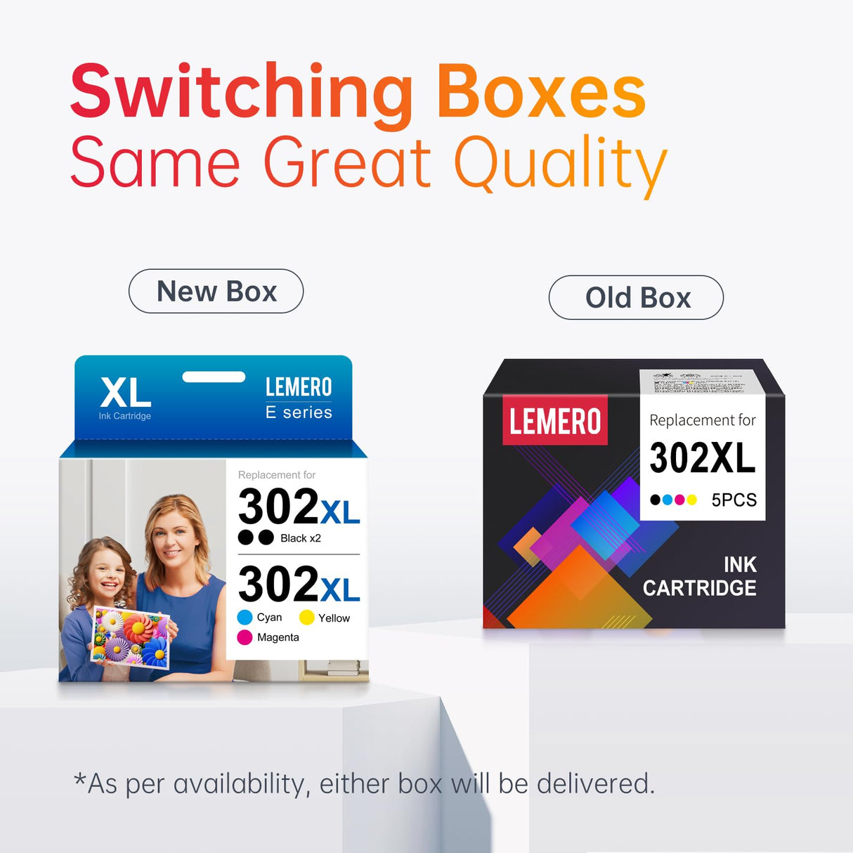 LEMERO Remanufactured Ink Cartridge Replacement for Epson 302 XL 302XL T302XL for XP-6100 XP6100 XP6000 XP-6000 Printer (Black, Photo Black, Cyan, Magenta, Yellow, 5 Pack) LEMERO