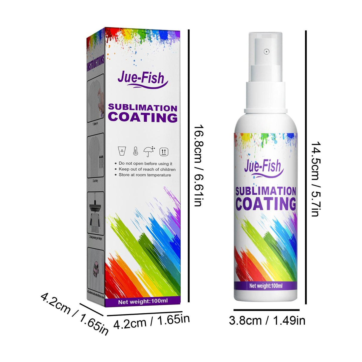 Hulzogul 100ml Sublimation Coating Spray, Coating Spray Clothing Clear Spray Sublimation Cotton Sublimation Protection Coating Spray for All Fabrics Including Polyester Fibre Canvas Hulzogul