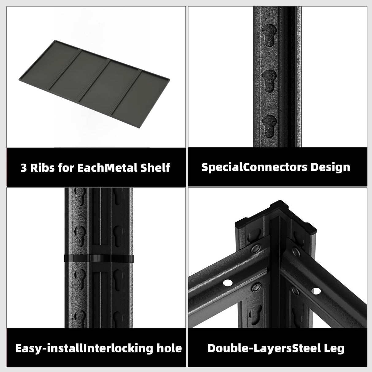 LI JIU HOME 6-Tier 55" W x 24" D x 84" H Garage Shelving 3500LBS Storage Shelves Heavy Duty Metal Shelf Unit Adjustable Basement Industrial Storage Racks (72 * 35 * 15.8) LI JIU HOME