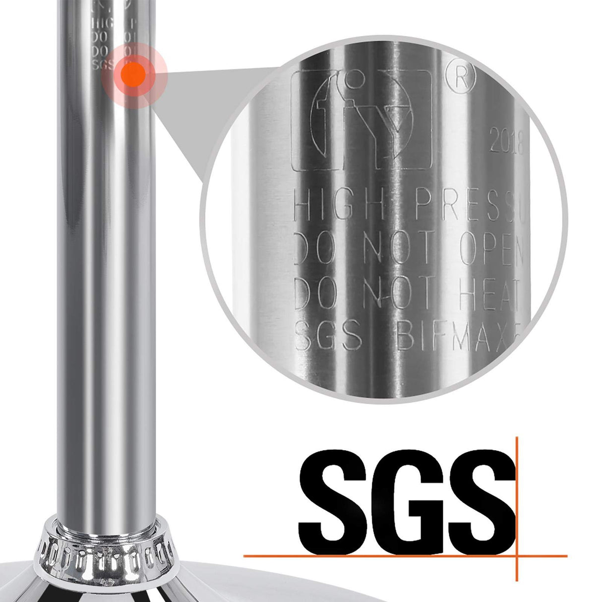 Topeakmart Height Adjustable Round Pub Table 360° Swivel Counter Bar Tables Bistro Tall Cocktail MDF Top, Grey Topeakmart