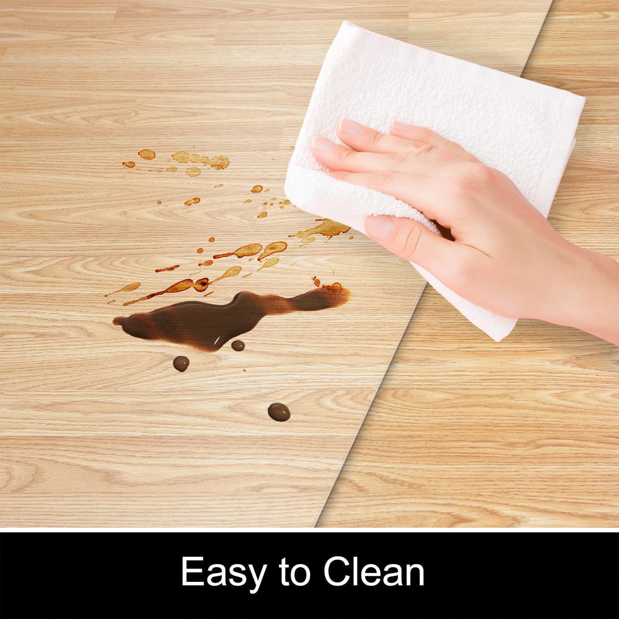 Kuyal Chair Mat for Hardwood Floor,36 x 48 inches Rectangle Desk Durable Wood/Tile Protection Mat for Rolling Chairs, Non-Studded Bottom, 2.1mm Thickness Kuyal