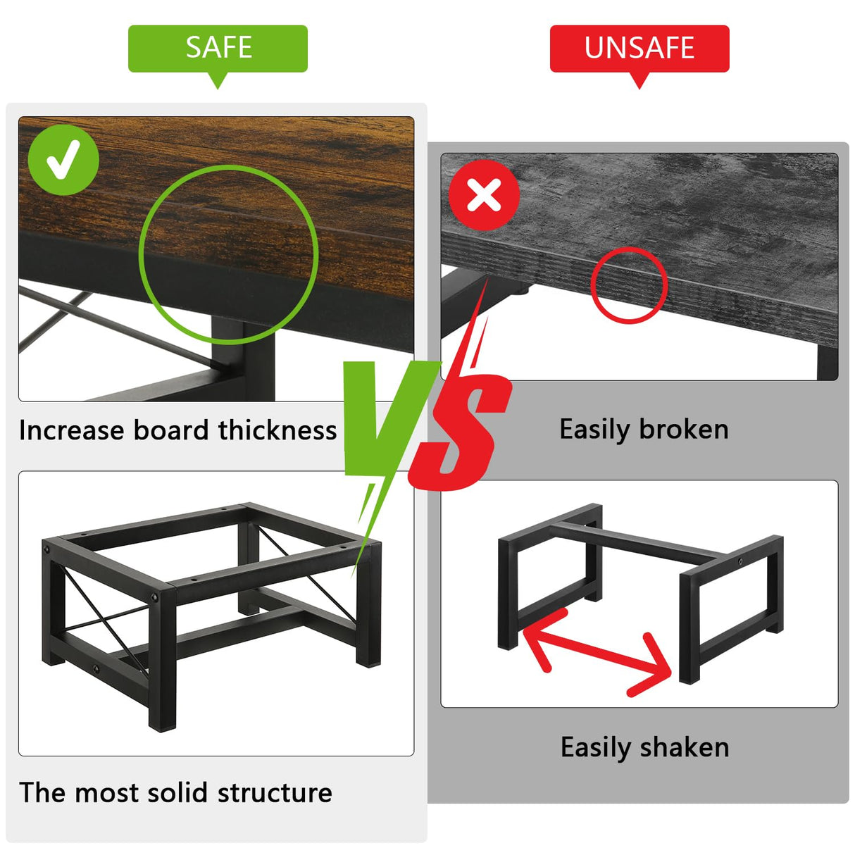 YINMIT Wooden Step Stool for Adults, Heavy Duty Step Stool for High Bed with Non-Slip Feet, Using for Bedroom, Living Room, Bathroom and Kitchen, Hold Up to 500 LBS YINMIT