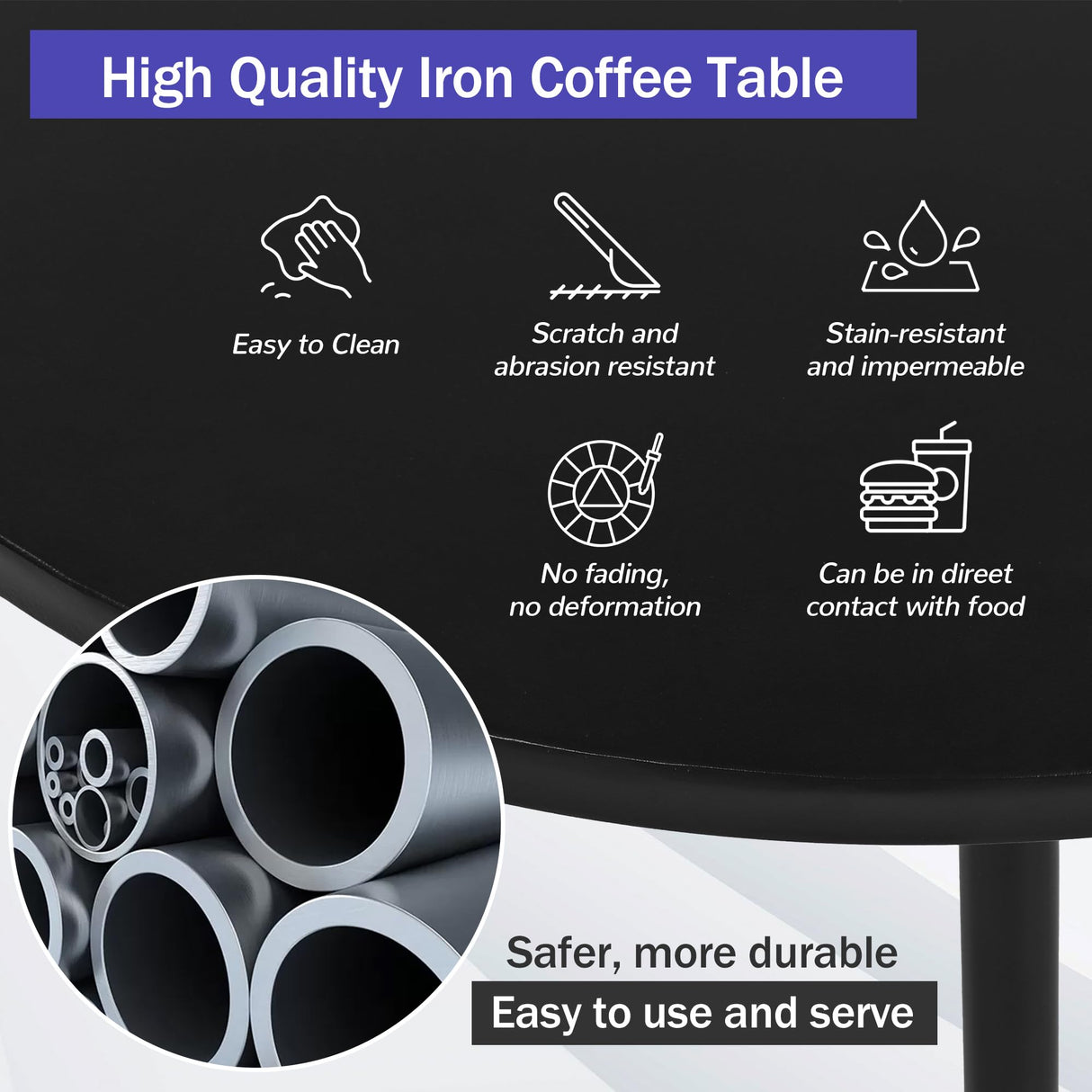 Merax 5 Piece Patio Outdoor Furniture Set for 6 People, All Weather L-Shaped Sectional Sofa with Iron Frame & Waterproof Coushions, 1 Round Coffee Table for Garden, Lawn, Backyard, Poolside, Gray Merax