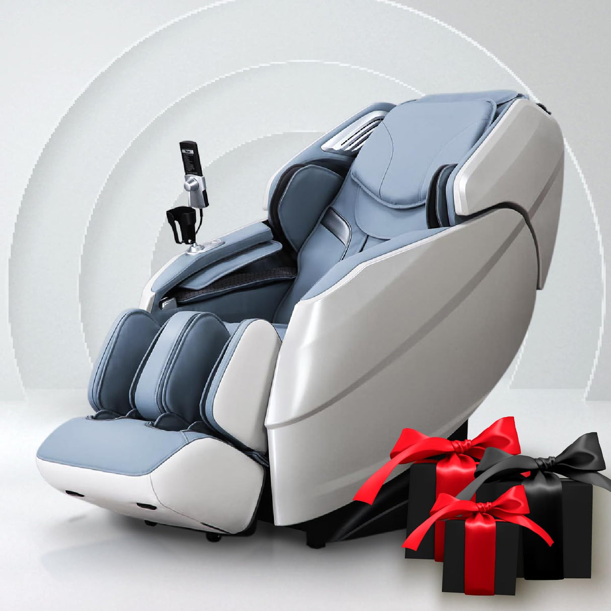 Titan Rejūv 4D l Blue l Full Body Massage Chair l SL Track l Intelligent Health Detection l Ai Series l Voice Recognition l Soothing Heating Therapy l Zero Gravity Reclining l Space Saving Titan
