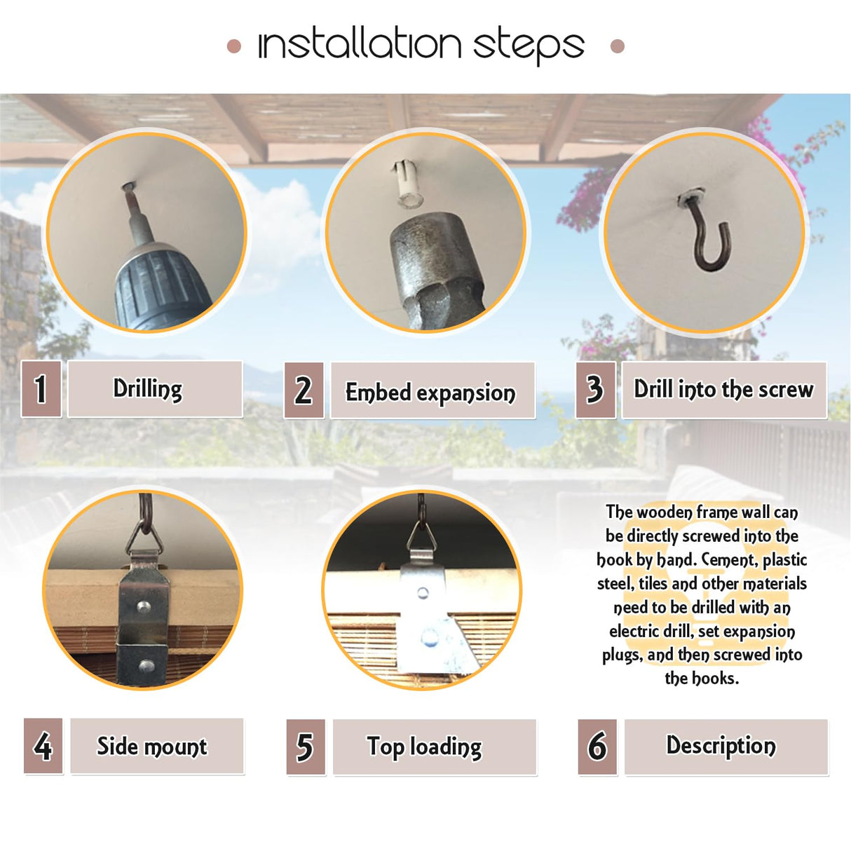 Lsjoaw Bamboo Blinds 28x40in/71x102cm Bamboo Roll Up Blind Shades Roller Window Shades Patio Shades Roll Up with Lift Bamboo Shades for Windows Porch Balcony Reed Shades,Black Lsjoaw