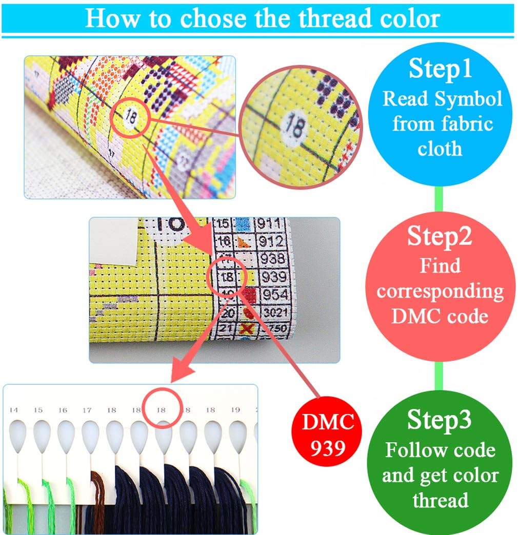 Dream Catcher Counted Cross Stitch Kits for Adults, Flowers Stamped Cross Stitch Kits for Beginners, Needlepoint Cross-Stitch Patterns Embroidery Kits Arts and Crafts for Home Decor 12×16 Inch Mrnsiet