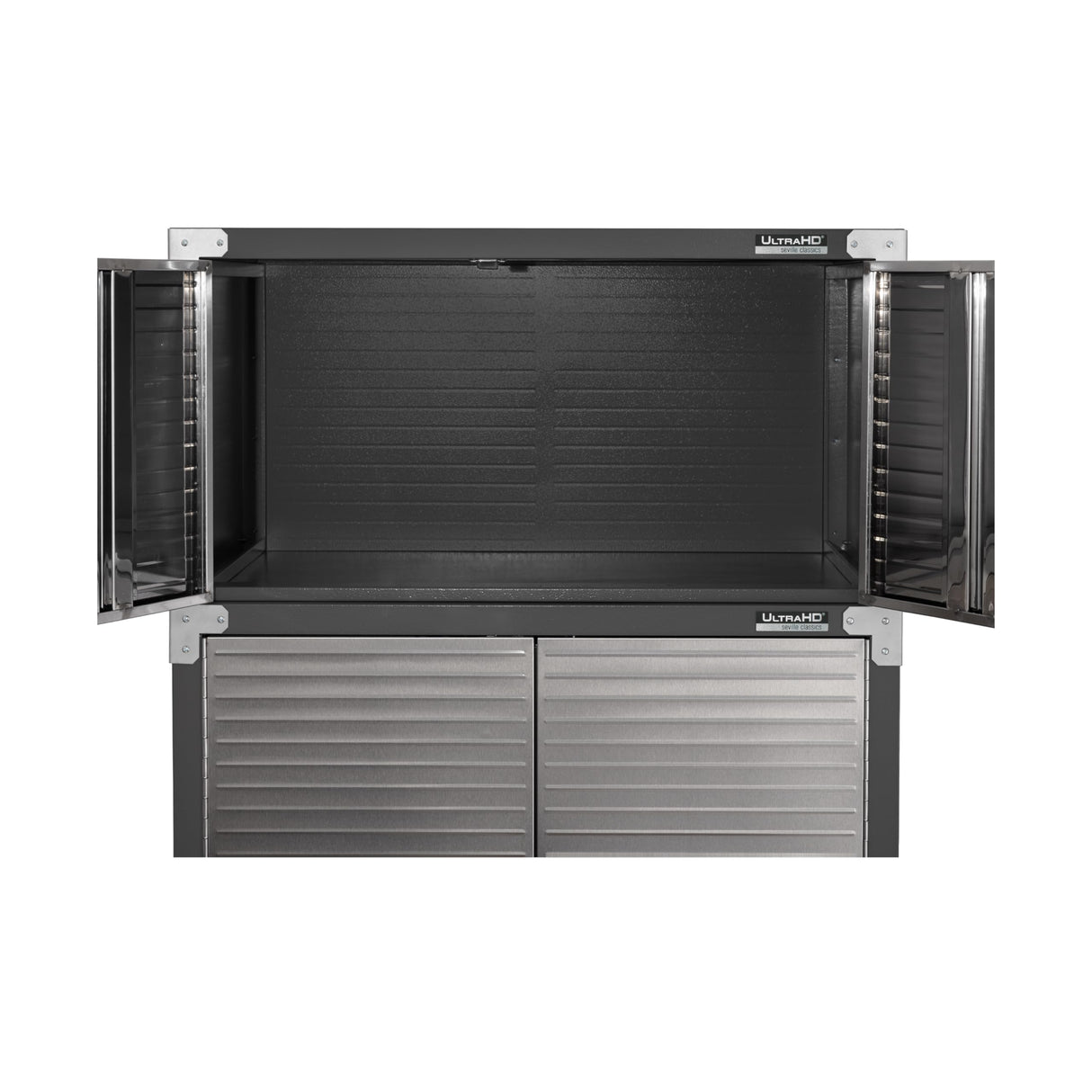 Seville Classics UltraHD Heavy Duty Mega Solid Steel Metal 2-Door Lockable Stacker Wall Storage, Cabinet Organizer for Garage, Warehouse, Office, Classroom, Graphite, 36" W x 24" D x 18.5" H Seville Classics