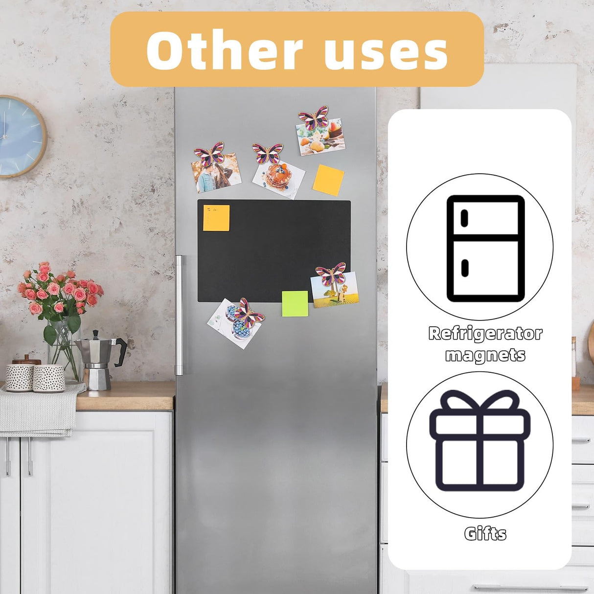 Gosknor Needle Minder Magnet, Butterfly Magnetic Needle Holder Magnetic Cross Stitch Accessories for Cross Stitch Embroidery Sewing Needlework Accessories Gosknor