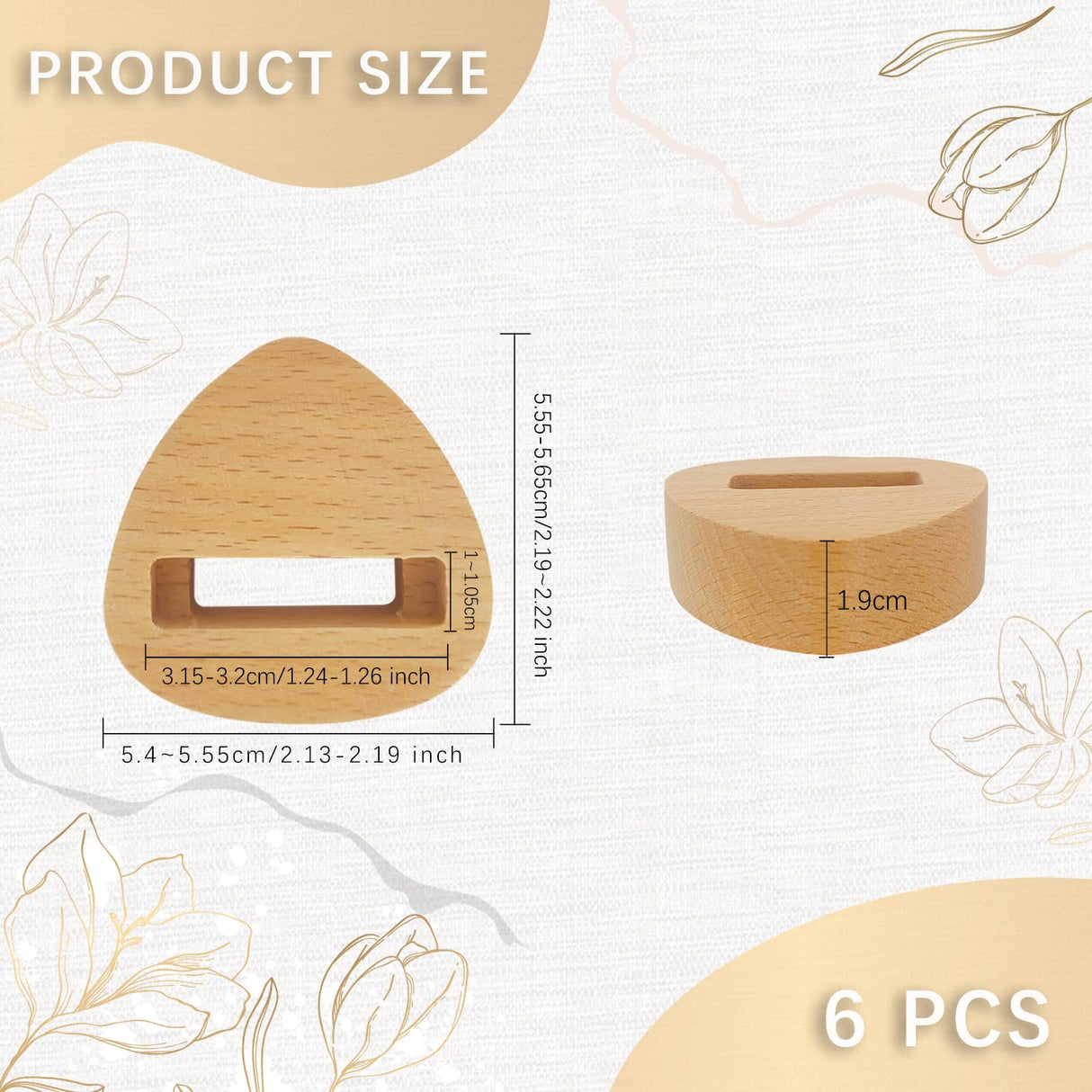 GeryVtee 6 Pcs Small Embroidery Hoop Stand Embroidery Hoop Display Stand Embroidery Frames for Display Embroidery Cross Stitch Hoop Accessories Decor (Triangle) GeryVtee