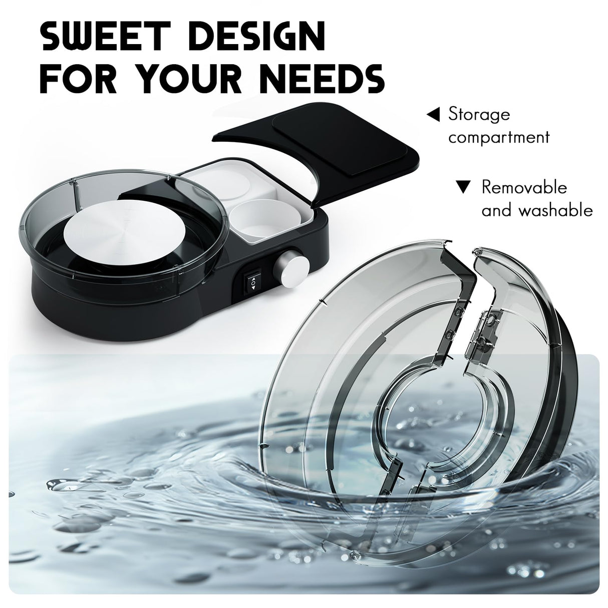 Pottery Wheel for Adults - Complete Pottery Tools Kit for Beginners, 6" Turntable Two-Way Rotation Adjustable Speed, 2.2 lbs. Air Dry Clay, Mini Clay Making Pottery Wheel with Storage Design (Black) Insnug