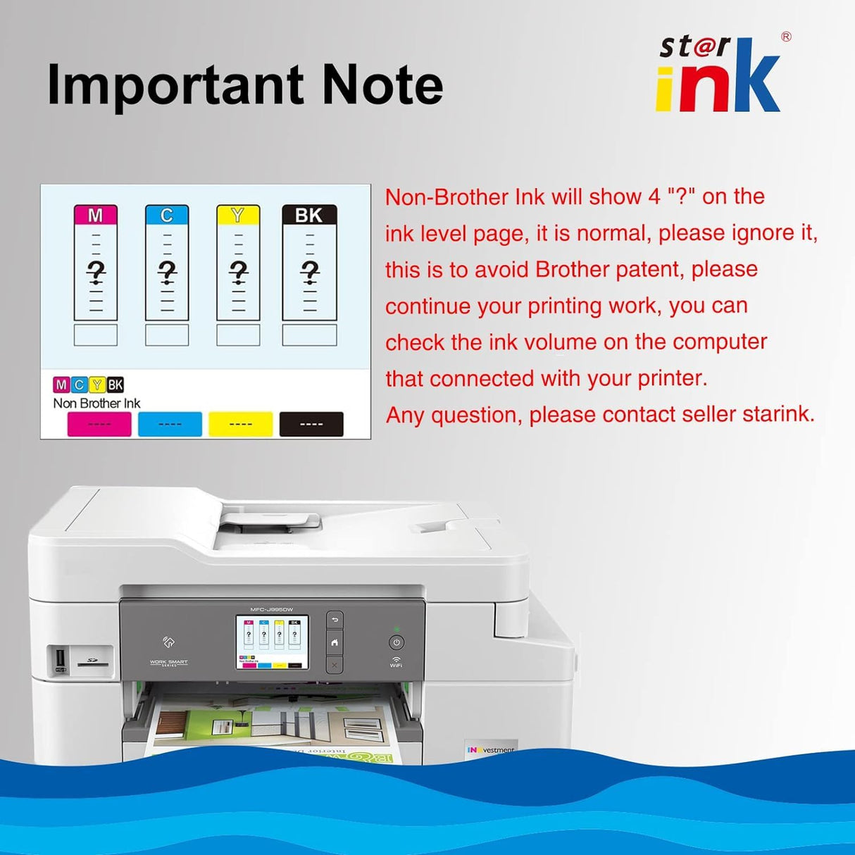 Starink LC3033XXL Replacement for Brother LC3033 LC-3033 LC3035(BK/C/M/Y) Ink Cartridge Compatible with MFC-J995DW MFC-J805DW MFC-J815DW Printer(4 Packs) st@r ink