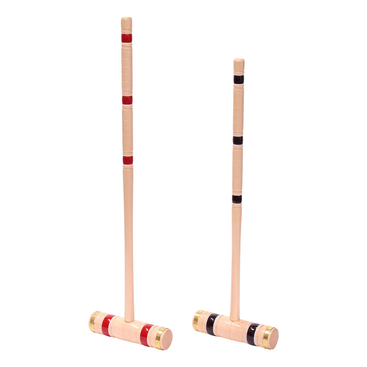 AmishToyBox.com Deluxe Croquet Game Set - 8 Player - with Wooden Stand (Four 28" Handles/Four 32" Handles) AmishToyBox.com