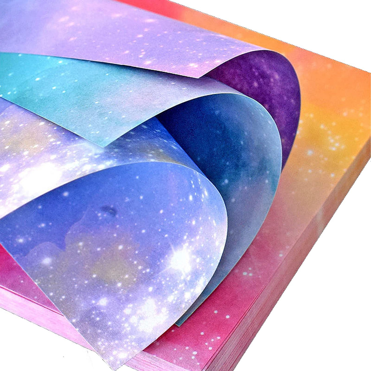 Origami Paper Kit for Kids Adults, 400 Sheets Starry Double-Sided Square Origami Paper for DIY Decoration, Craft Paper, Scrapbook Decor, Folding Crafts (3.74*3.74in) Teniinet