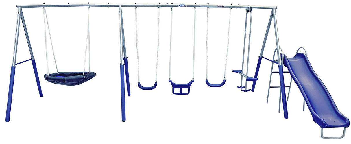 XDP Recreation Fun Forever Swing Set, 96680G, Gray XDP RECREATION