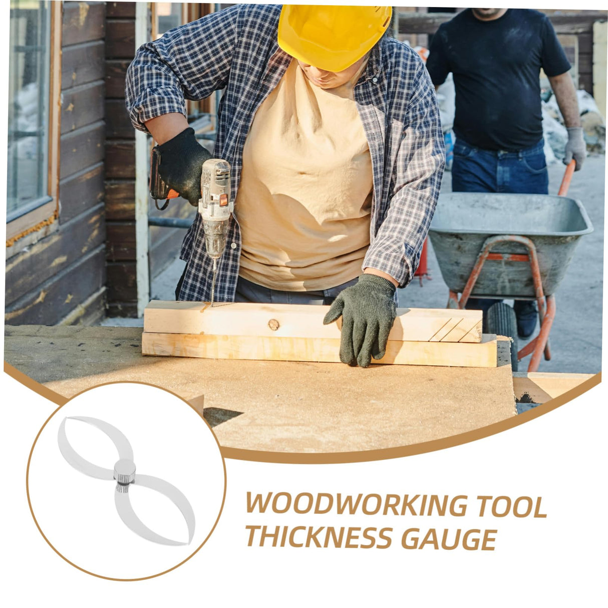 LIGIGWASH Stainless Steel Double Ended Bowl Calipers Precision Thickness Measuring Tool for Woodturning for Hollow Forms and Tenon Measurement Woodworking Equipment LIGIGWASH