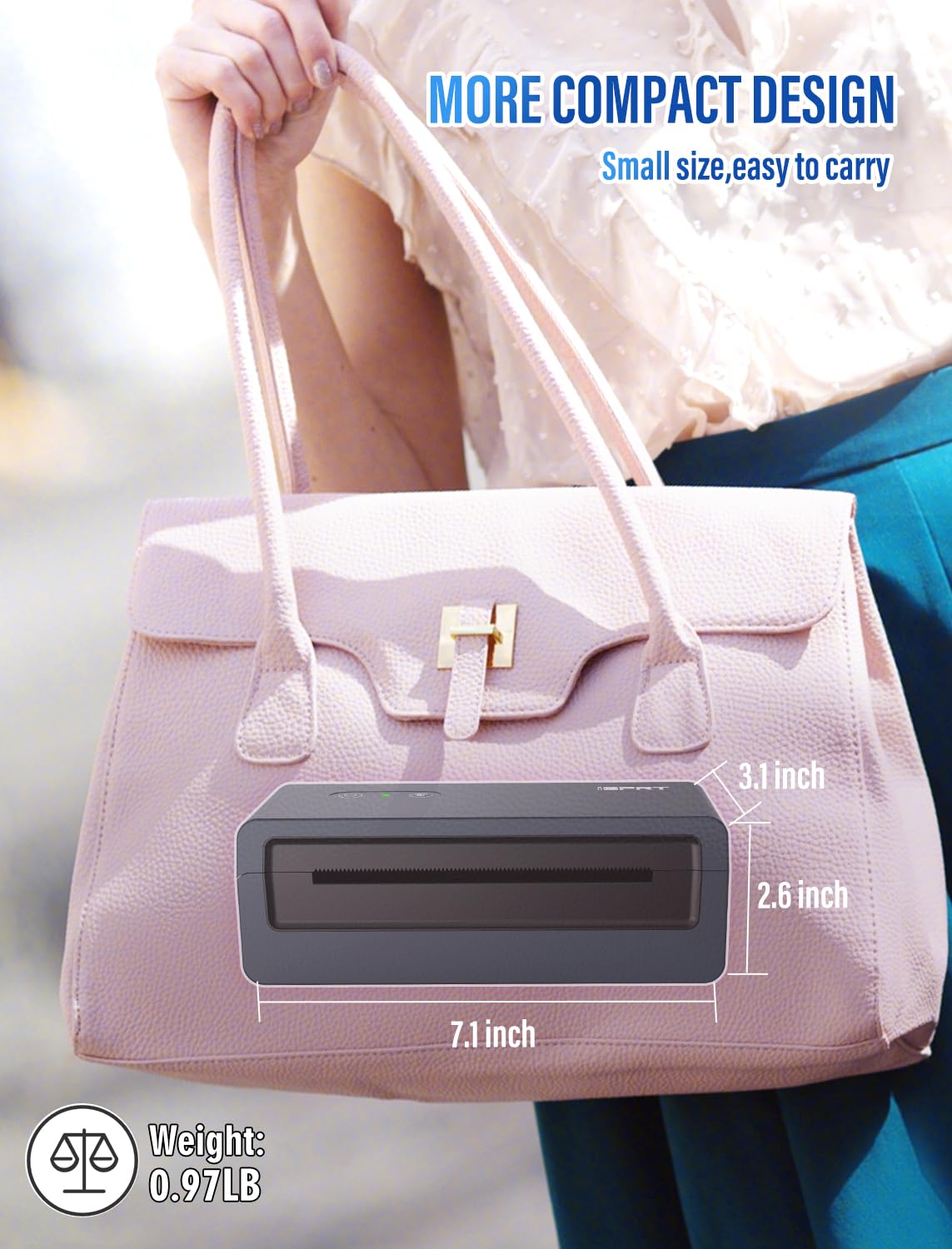 iDPRT Shipping Label Printer 4x6 Bluetooth Thermal Label Printer for Small Business and Shipping Package, Support Android, iPhone, Windows, macOS, Widely Used for Amazon, Shopify, Ebay (Renewed) iDPRT