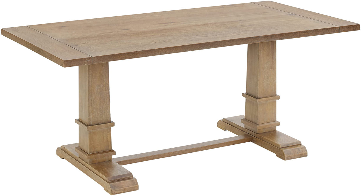 Crosley Furniture Joanna Modern Farmhouse Wood Dining Table, Rustic Brown Crosley Furniture