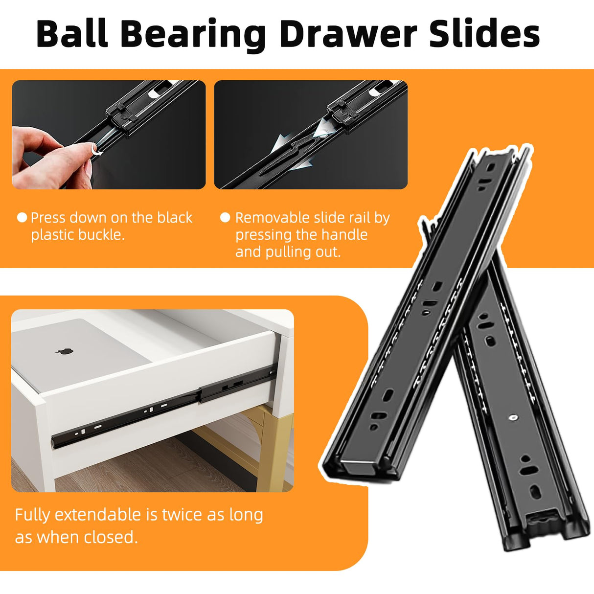 WESTREE Women Makeup Vanity Desk with 2 Drawers - Bedroom Home Office Desk, Wooden Height Monitor Stand & Storage Shelf Without Mirror, White Table WESTREE