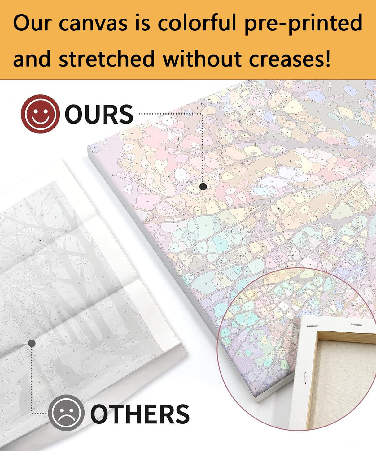 Meothan Paint by Numbers Kits for Adults Framed, Fall Paint by Number for Adults Beginners, Autumn Pumpkin Paint by Numbers Kits on Canvas with Framed for Home Wall Decor 12x16inch (with Easel) Meothan