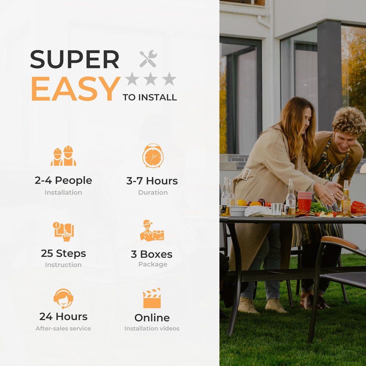 HAPPATIO 10' x 12' Hardtop Gazebo, Outdoor Gazebo with Netting and Curtains, Double Roof Permanent Patio Metal Gazebo Canopy with Storage Shelf for Patio, Deck, Backyard (Gray) HAPPATIO