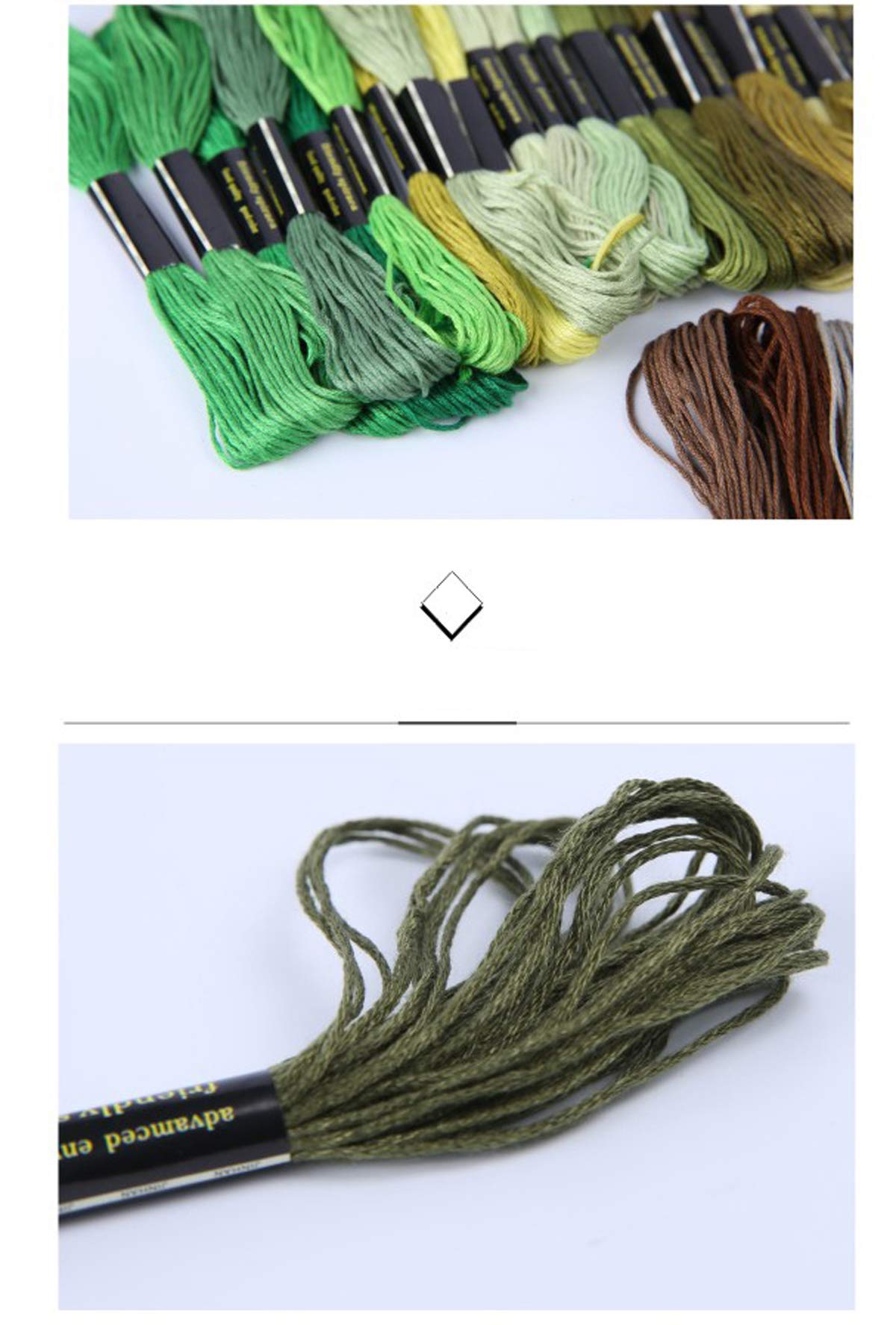 Friendship Bracelet String 50 Skeins Rainbow Color Embroidery Floss Cross Stitch Embroidery Thread Cotton Floss Bracelet Yarn, Craft Floss XLSFPY