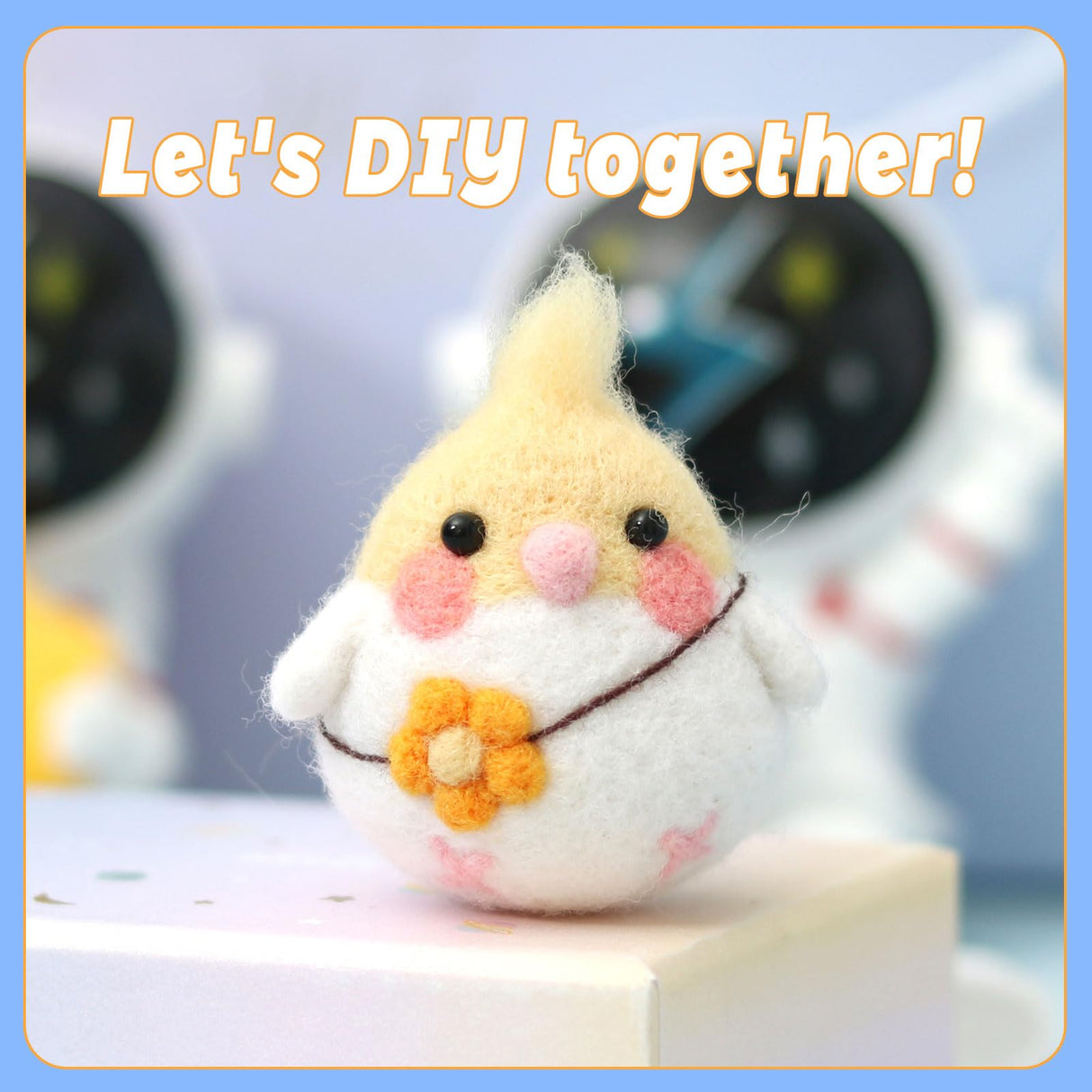 SOCNITC Needle Felting Kit for Beginners, Animal Doll Making Supplies with Tools, Soft Wool Roving, Foam Mat, Instructions, Accessories for Adults SOCNITC