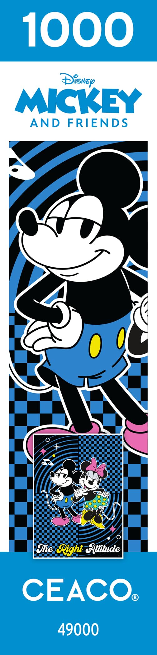 Ceaco - Disney - Mickey and Friends - The Right Attitude - 1000 Piece Jigsaw Puzzle Ceaco