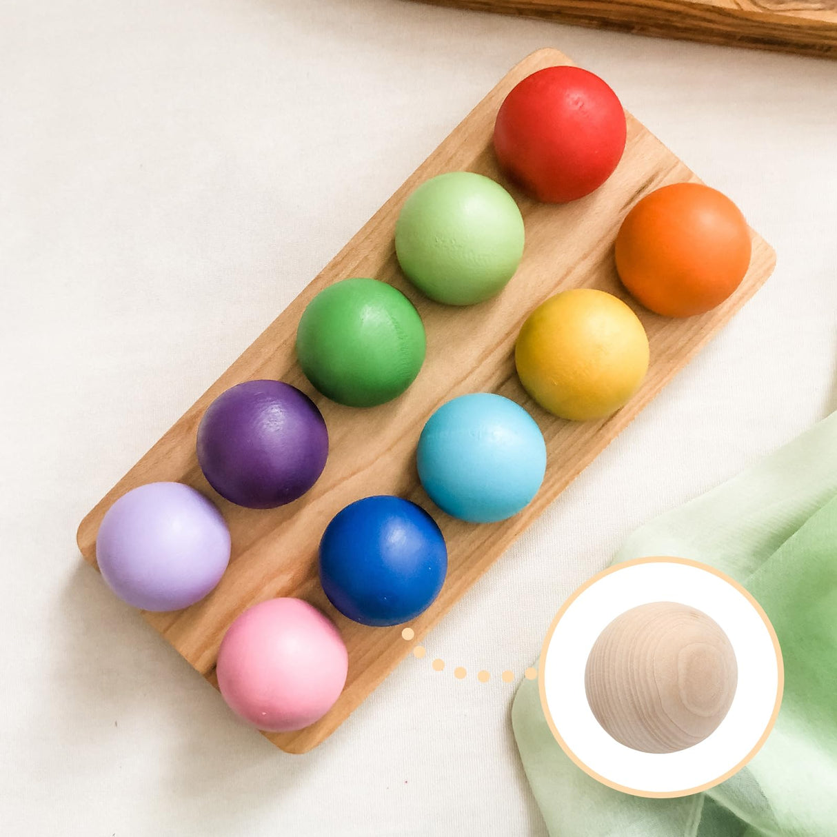 Uenhoy 4 Pcs Wooden Round Ball 3 Inch Unfinished Natural Wood Balls Wooden Spheres for Crafts and DIY Projects Uenhoy