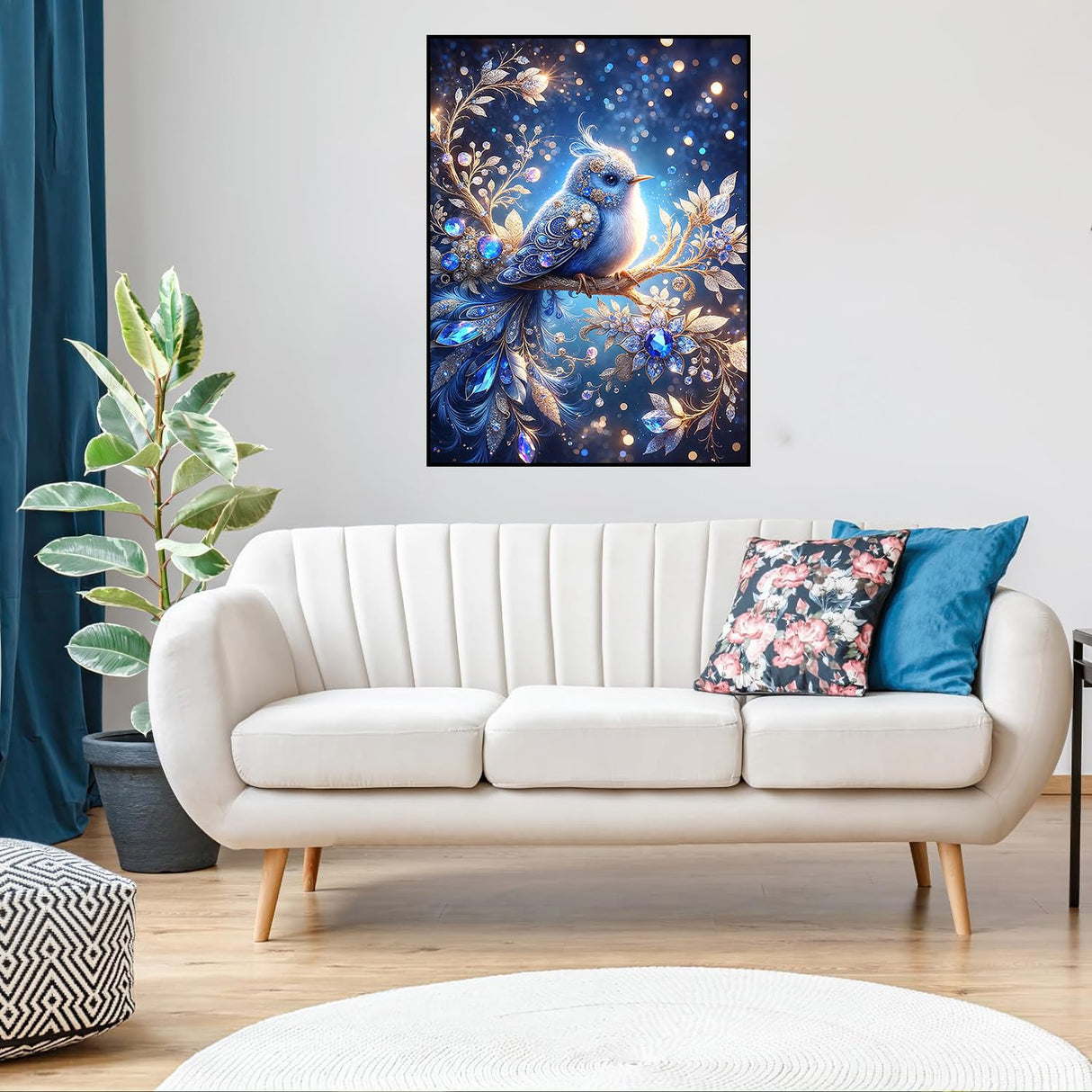 Benjenes Diamond Art Kits for Adults, Bird Diamond Painting Kits for Adults, 5D DIY Round Drill Gem Art Paint with Diamonds Dots Crafts Kits for Home Decor Gift 12x16inch Benjenes