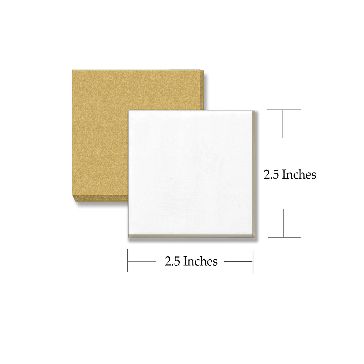 VHALE Paint Your Own Magnetic Fiberboard Tile Art, 10 Sets of MDF Tiles (2.5 x 2.5 inch) with Non Scratch Magnets, Fridge and School Locker Decor, Classroom Arts and Crafts, Party Favor for Kids VHALE