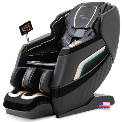 Alfine A66 4D Full Body Massage Chair – Made in The U.S.A. with U.S. & Imported Material, SL Track, Yoga Stretch, Zero Gravity, AI Voice Control, Heating, Automatic Footrest