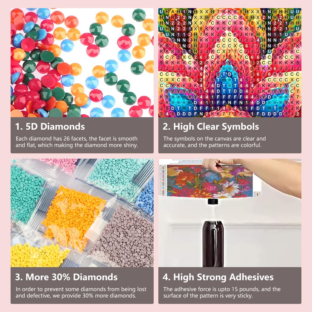FHBUBPUP 5D Diamond Painting Kits for Adults, Mandala Diamond Art Kits for Beginners - DIY Full Drill Round Diamond Dot Gem Art Flower, Craft Gift Suitable for Home Wall Decoration 12×12Inch FHBUBPUP
