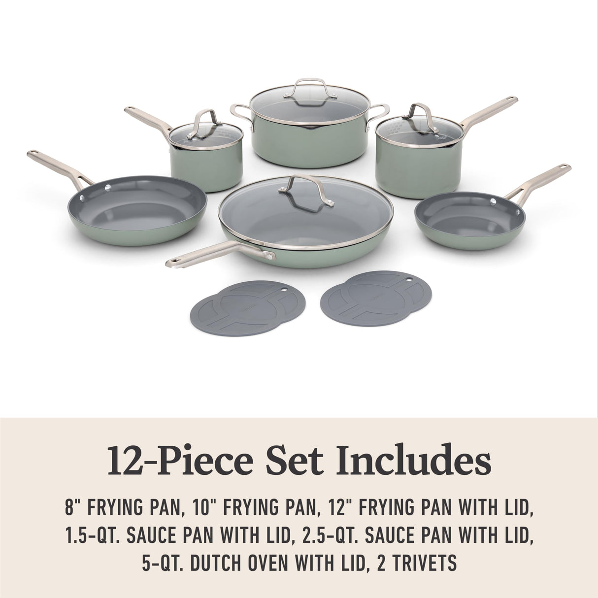Calphalon® Ceramic Nonstick 12-pc. Cookware Set Calphalon