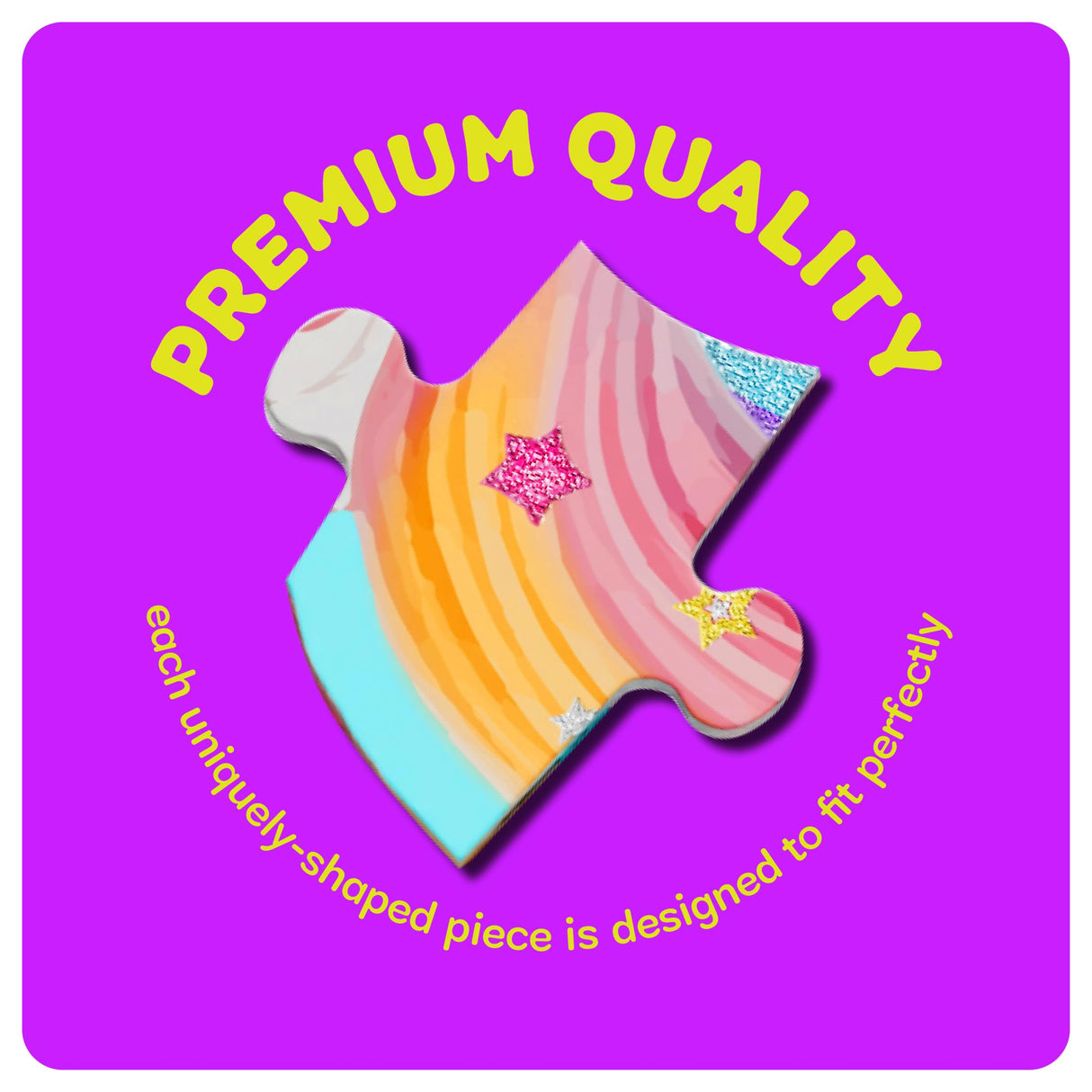 Dan&Darci Jumbo Shimmery 45-Piece Unicorn Floor Puzzle for Kids Ages 3-6 Years Old- Large Toddler Puzzles Age 3, 4, 5, 6 Year Olds - Easter Toys for Girls - Little Girl Birthday Gift Dan&Darci