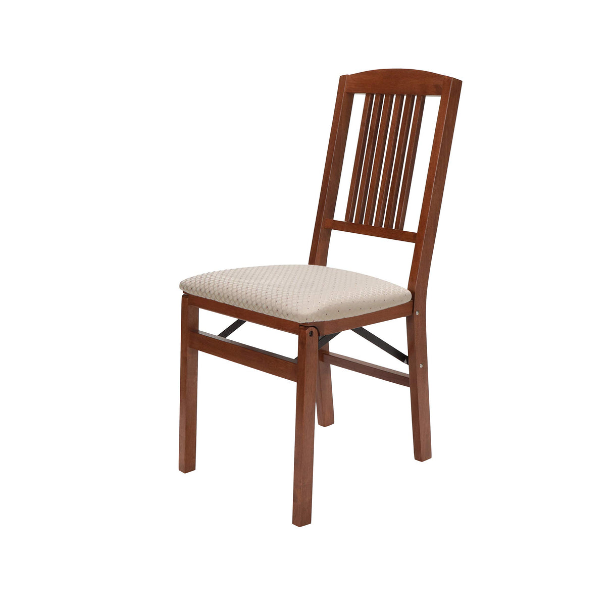 Stakmore Simple Mission Folding Chair Finish, Set of 2, Wood, Cherry MECO
