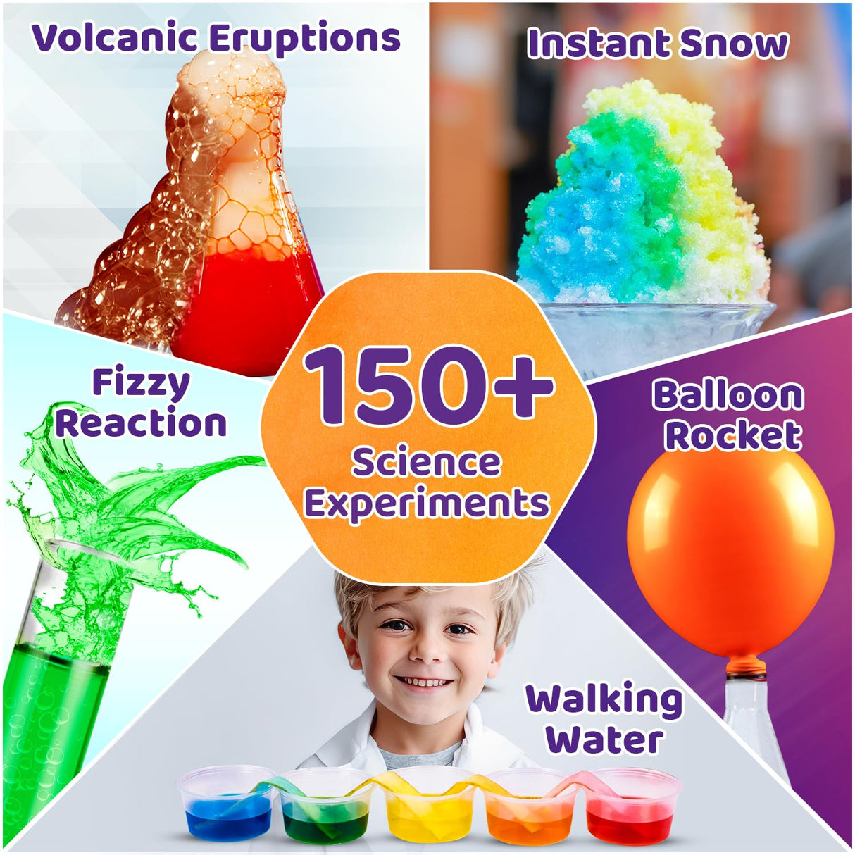 Smartivity Mega Science Kit 108 Mind-Blowing Chemistry Science Experiment Kit for Boys & Girls Age 6,8,10,12,14 Years Old Kids Safe & Non Toxic Chemistry Kit Stem Educational Toys Smartivity