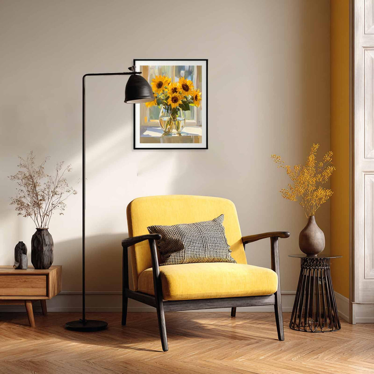 Sunflower Paint by Number, Sunflowers Paint by Numbers Kit for Adults, Flowers Canvas Wall Art, Floral Acrylic Painting, Home Wall Decor - Sunflower Flower(16x20inch, No Frame) Cawpom