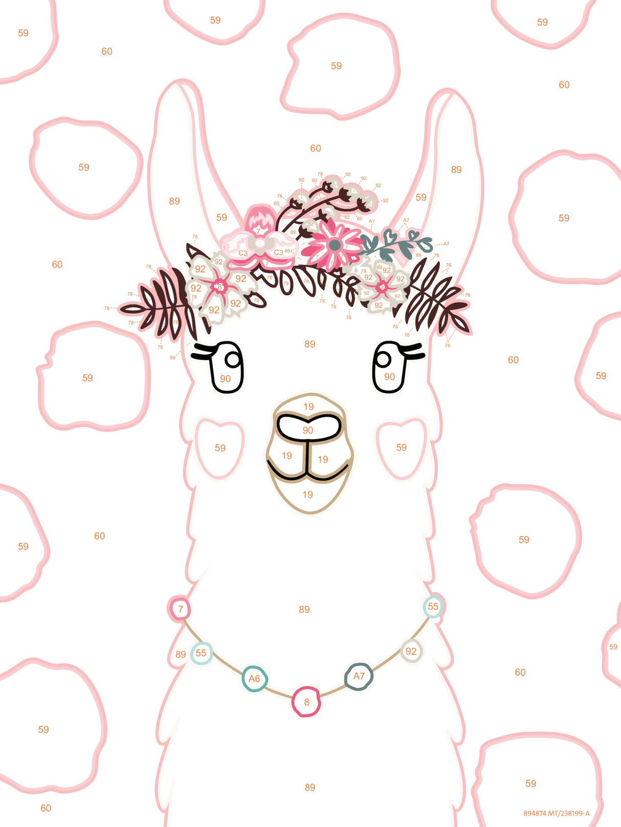 Ravensburger CreArt No Drama Llama Paint by Numbers Kit for Kids - Painting Arts and Crafts for Ages 7 and Up Ravensburger