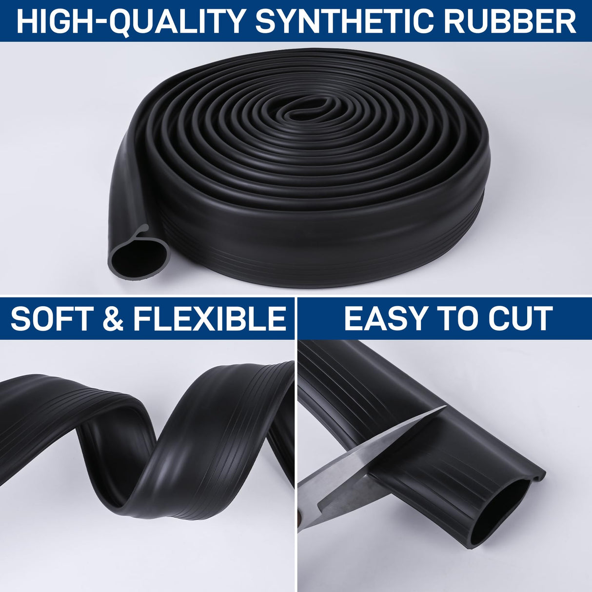 16.5FT Garage Door Bottom Seal Rubber 0.19'' P Bulb Bottom Garage Door Weather Stripping for Overhead Door, Weatherproof Strip Replacement Seal Fits 16.5FT Wide or Smaller Doors (Black) MYFAMIREA