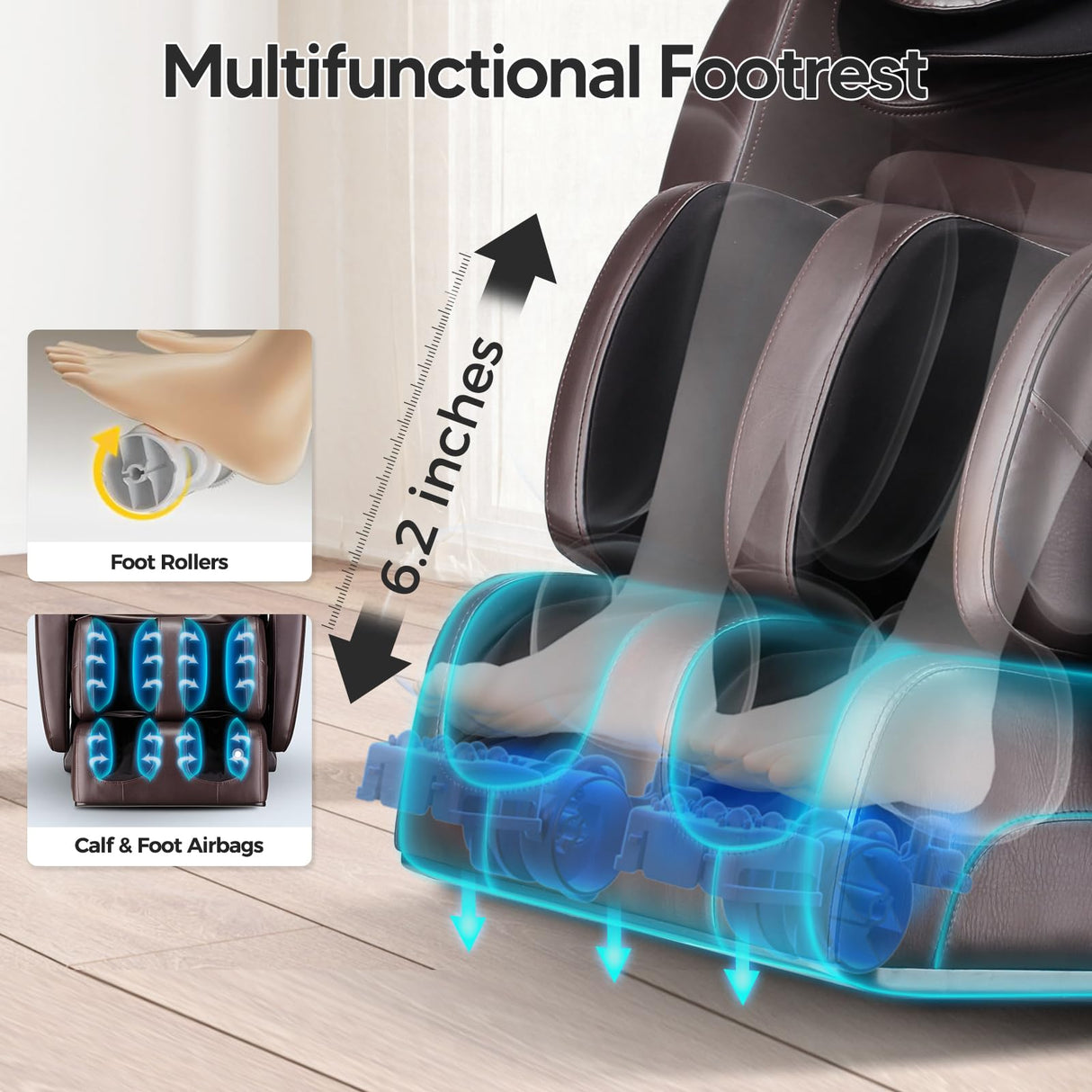 BOSSCARE Full Body Airbag Massage Chair: 2025 Shiatsu Zero Gravity Massager Chairs - AI APP Control Back Heating - Relaxing Massaging Recliner for Friend Family BOSSCARE