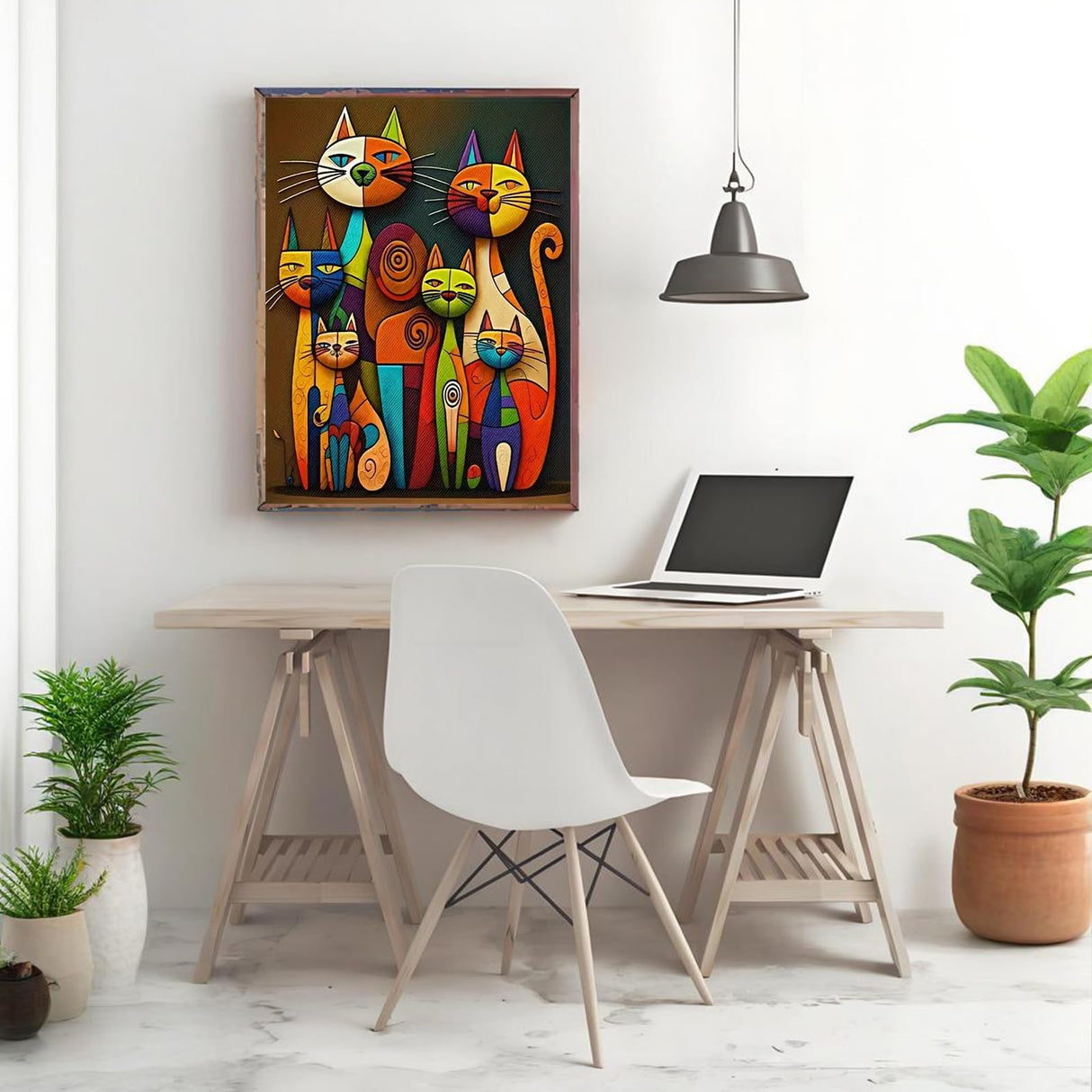 Funny Cat Diamond Painting Kits for Adults, Abstract Cat Diamond Art Kit for Adults Beginner, DIY Full Drill Cute Animal Diamond Dots Paintings Gem Art and Craft for Adult Home Decor 11.8x15.7 in Shouruihua