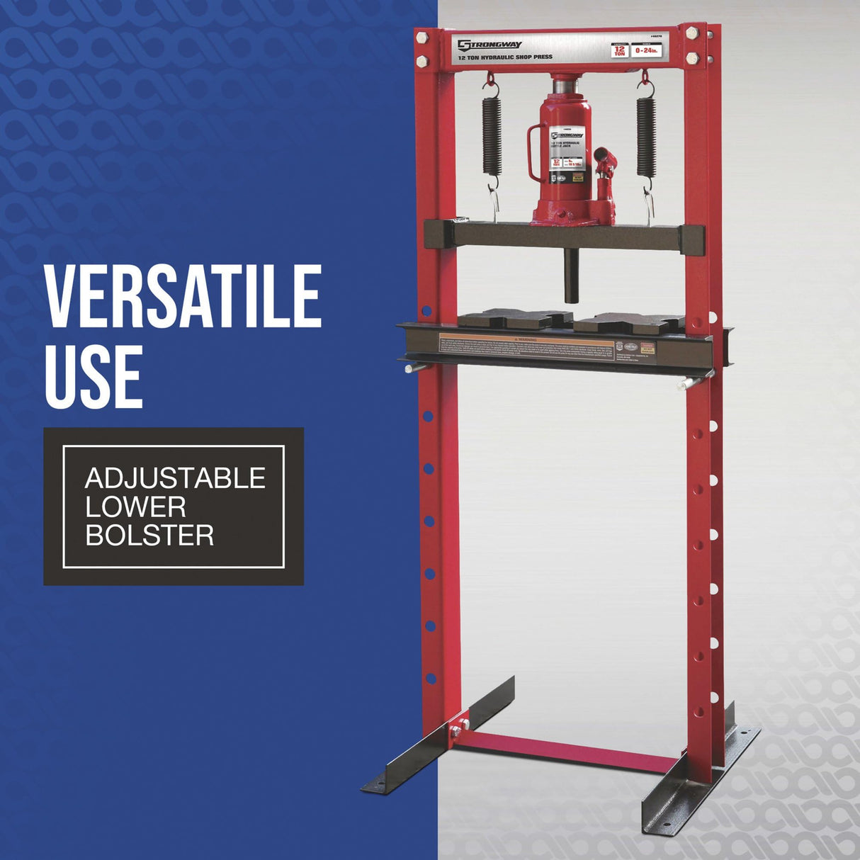 Strongway 12-Ton Hydraulic Shop Press Strongway