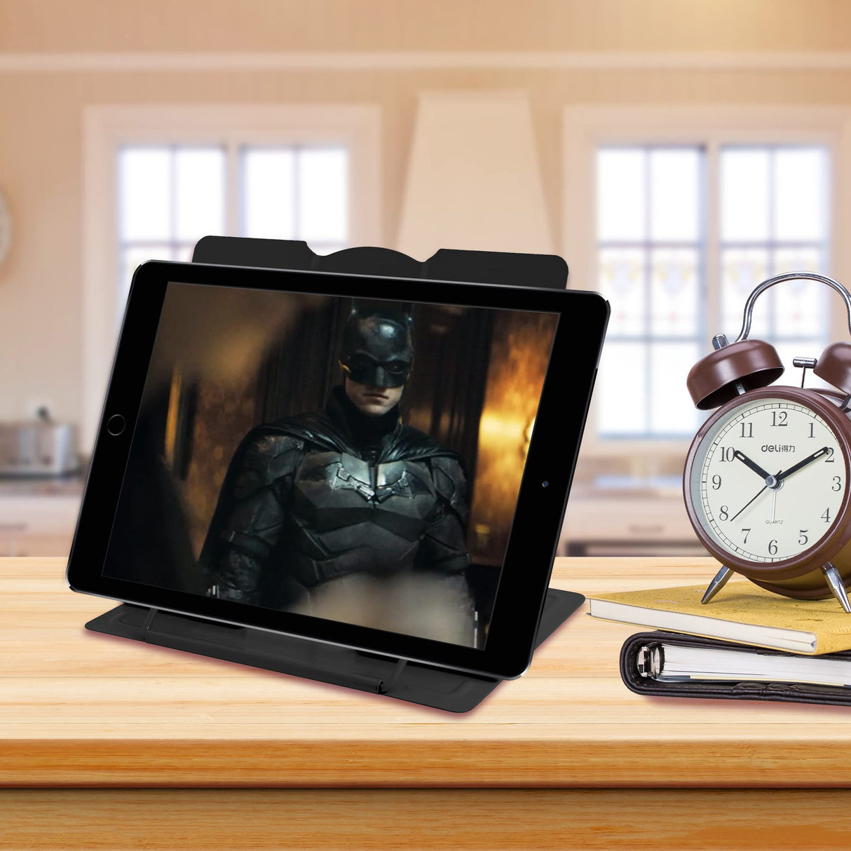 Metal Book Stand - Adjustable Book Holder for Reading (Full Black) Camelmother