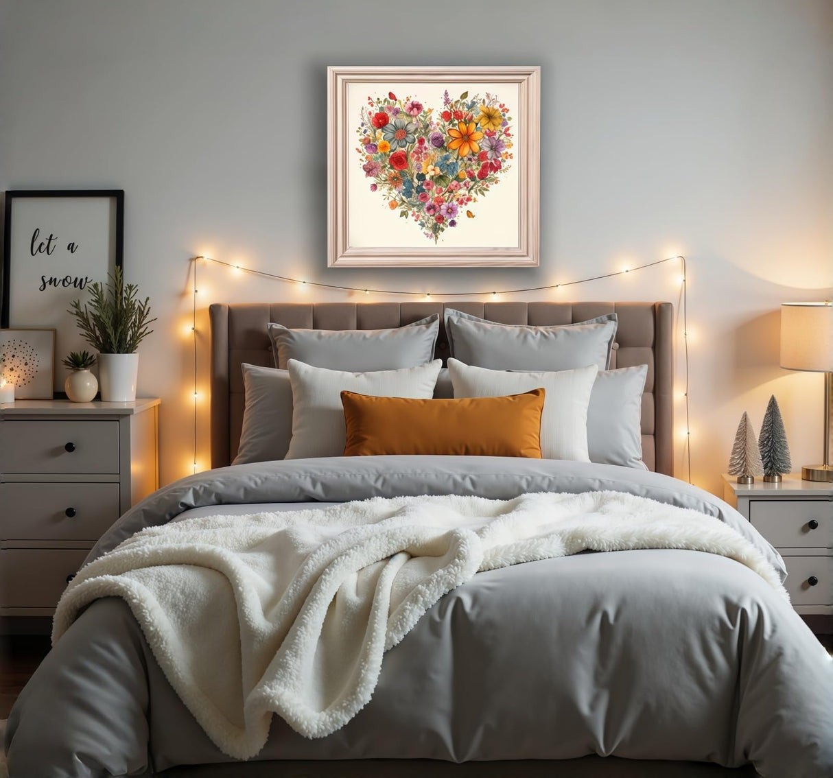 BYGFHLYW 5D Diamond Painting Kits for Adults, Heart Flower Diamond Art Kits for Adults Beginner, DIY Full Drill Diamond Dot Gem Painting for Home Wall Decor 13.78x13.78inch BYGFHLYW