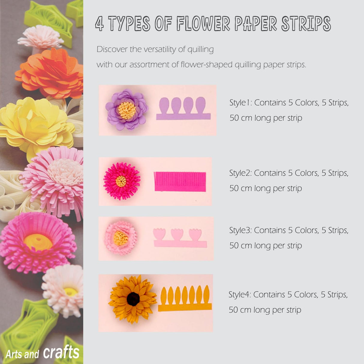 Ywait2long Paper Quilling Kit for Beginners, DIY Craft Kit, Paper Filigree Kit with 5 Different Quilling Patterns, Updated Paper Crimper, Glue and Other Essential Tools - Fun and Creative Gift Ywait2long