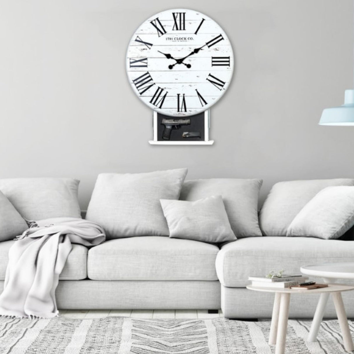 Tactical Traps - Tactical Clock Gun Safe with Hidden Gun Storage and RFID Bluetooth Lock - Concealment Decor with Smart Safe Technology Tactical Traps