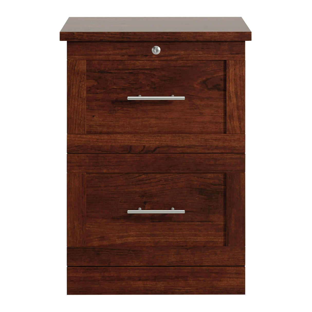Realspace® 17"D Vertical 2-Drawer File Cabinet, Mulled Cherry Realspace